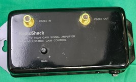Radio Shack Cable High Gain Signal Amplifier Adjustable Model 15-1112b - £8.48 GBP