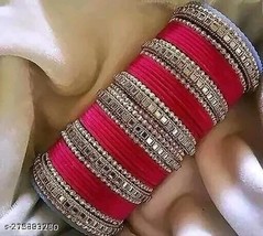 Indian Women/Girls Bangles/Bracelet Gold Plated Fashion Wedding Favor Je... - £18.28 GBP