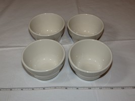 International Tableware Restaurant Soup Cup Bowl Set of 4 off white stoneware *^ - £16.26 GBP