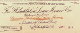 Lawn Mower Company Pennsylvania Manufacturers Philadelphia Antique - £12.71 GBP