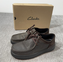 Clarks Court Lite Wally Boat Shoes Mens Size 7.5 Brown Leather Outdoors ... - $727.47 MXN