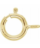 14K Yellow 6 mm Seamless Spring Ring with Open Ring - $48.27 CAD