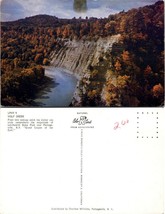 New York(NY) Portageville Letchworth State Park Wolf Creek Autumn VTG Postcard - £7.39 GBP