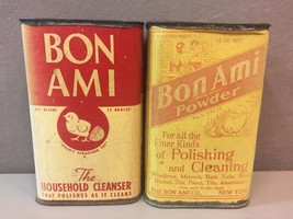 2 Antique 30&#39;s Collectible Vintage Bon Ami Household Cleaning Powder Unopened - £34.06 GBP