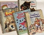 Little Golden Books Lot of 5 Children’s Books Benji 3 Bears Little Red R... - $10.88