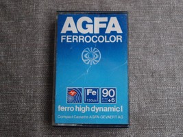 Rare Vintage CASSETTE TAPE AGFA Ferrocolor 90+6 [1979] Made In Germany  - $6.00