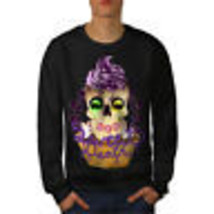 Wellcoda Sweet Death Cupcake Mens Sweatshirt, Candy Casual Pullover Jumper - £24.11 GBP+
