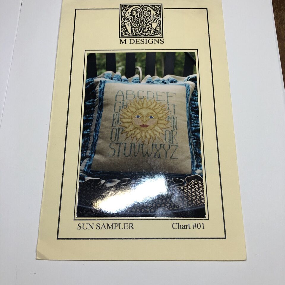 Sun Sampler Cross Stitch Chart M Designs 116 Stitches by 129 High - $9.89