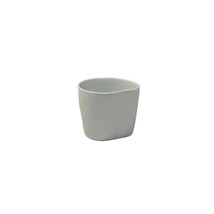 Modern Minimalist White Ceramic Small Coffee Cup Starbucks Organic by Aida - $9.99