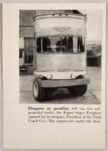 1950 Magazine Photo Fageol Super Freighter Self-Propelled Trailers Twin Coach Co - £7.92 GBP