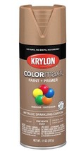 Krylon ColorMaxx Spray Paint + Primer, Metallic Sparkling Canyon, 11 Oz.... - £12.35 GBP