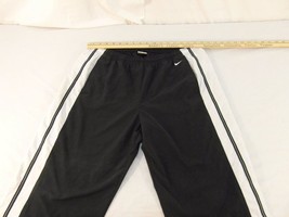 Adult Women&#39;s Nike Black White Stripes Yoga Track Polyester Workout Pant... - £15.99 GBP