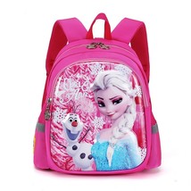 Disney New Kindergarten School Bag Cartoon Elsa Backpack Fashion Boy Girl Baby K - £27.71 GBP