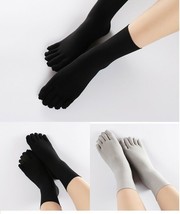 Seamless Separate 5 Toes Gloves Socks Nylon Sheer Five Toes Ankle Short Stocking - £5.45 GBP