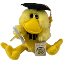 Vintage Mary Meyer Graduation Duck Plush Diploma Doodles Stuffed Animal 10&quot; - £23.29 GBP