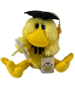 Vintage Mary Meyer Graduation Duck Plush Diploma Doodles Stuffed Animal 10&quot; - £22.20 GBP