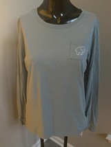 Ivory Ella Long Sleeve T Shirt Women Size Medium Grey - £11.03 GBP
