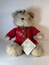 Gorham - Christmas Christopher Teddy Bear 1985 VTG with Tags Collectible - $24.75