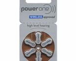 5 X Power One p312 Hearing Aid Battery No Mercury (10 Packs of 6 Each) - £59.80 GBP