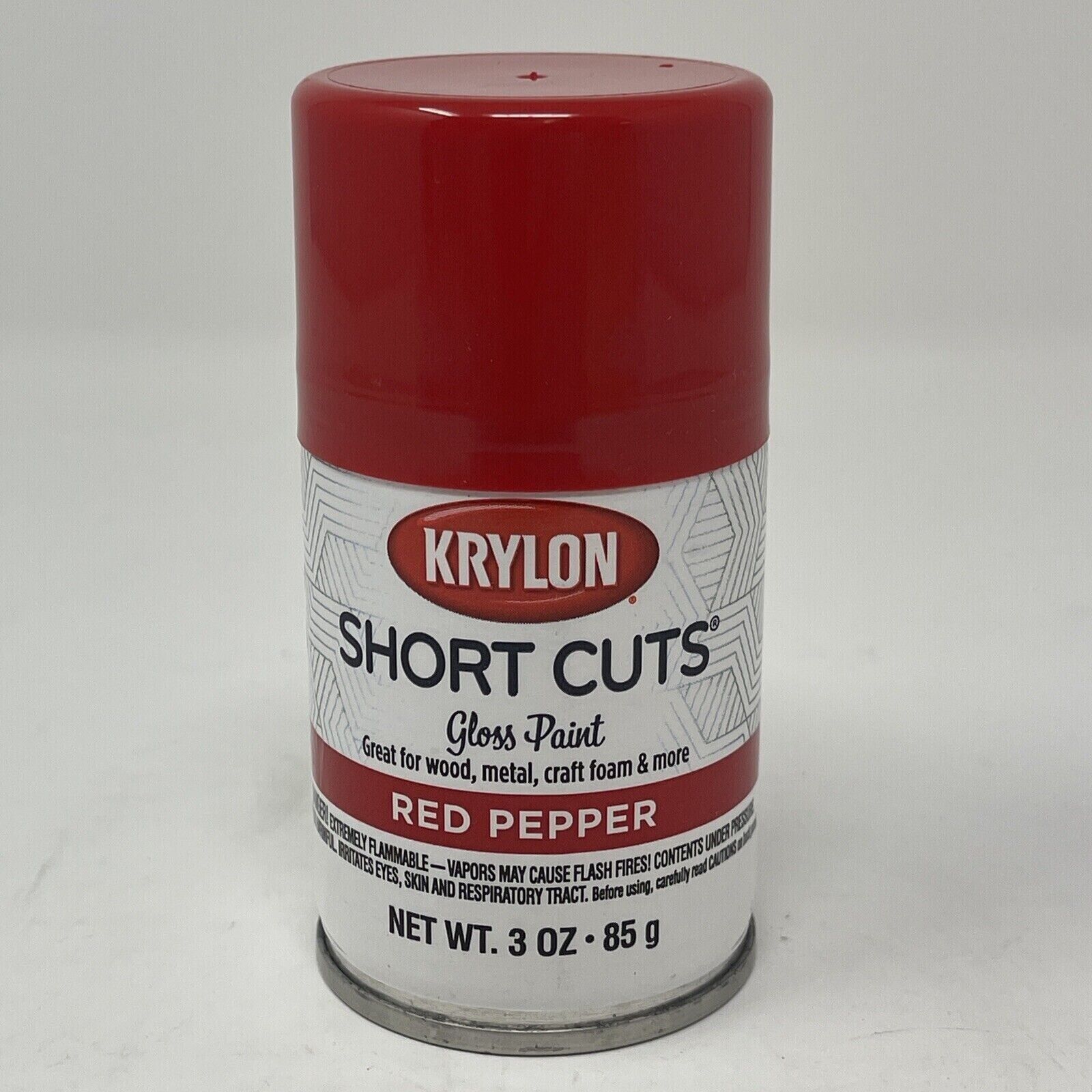 Krylon SCS-033 Short Cuts Aerosol Spray Paint, Gloss, Red Pepper, 3 oz. - $2.99