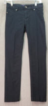 Jolt Jeans Girls Sz 14 Black Denim Cotton Pockets Mid Rise Flat Front Sk... - $18.45