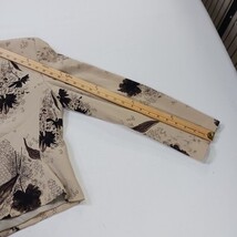 Studio 205 Women's Beige/Brown Front Button Floral Blazer Jacket Size 12 image 7