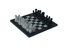 JT Handmade Black and White Marble Chess Set Game Original - 12 inch - £76.84 GBP