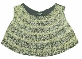 Forever 21 Beaded Top Size Medium Large ML in Black with Gold Beads on Front - £10.09 GBP