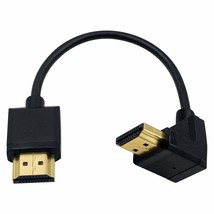 4K Hdmi Cable, Hdmi To Hdmi Cable, Extremely Thin Down Angled Hdmi Male To Male  - £20.53 GBP