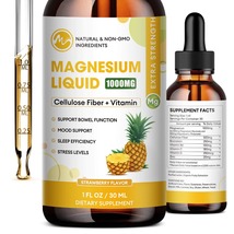 2 Pack Magnesium Glycinate Liquid Drops Promotes Nerve Relaxation Function - £41.45 GBP