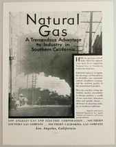 1931 Print Ad Natural Gas Industry Southern California Los Angeles Gas Electric - $17.98