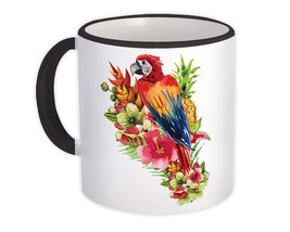 Red Macaw : Gift Mug Tropical. Bird Parrot Nature Animal Trend Female - £12.70 GBP