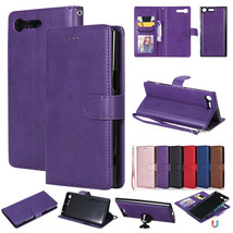 For Sony XZ Premium XA1 Ultra Z3 Z5 Removable Magnetic Leather Wallet Case Cover - £44.28 GBP