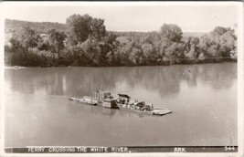 Arkansas RPPC Ferry Crossing the White River 1952 to Fostoria OH Postcard Z4 - £7.85 GBP