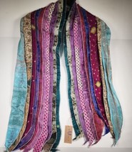 Alexa&#39;s Angels Wings Scarf Polyester Silk 70 x 11 Colorful NWT - $14.92