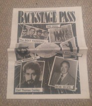 VTG Backstage Pass James Madison University Hank WIliams Jr Earl Conley Bob Hope - £12.52 GBP