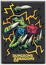 Dungeons &amp; Dragons Skeleton Hand with Dice Fantasy Art Refrigerator Magn... - £3.17 GBP