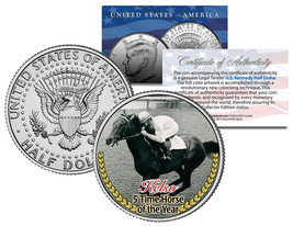 KELSO *5 Time Horse of the Year* Thoroughbred Racehorse JFK Half Dollar ... - £6.73 GBP