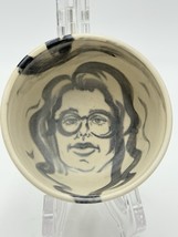 Rare Signed Studio Art Pottery Wretched Stench By B Clower Bowl Expressi... - $58.50