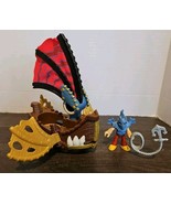 Fisher Price Imaginext Castle Pirate Skiff Boat Sail Weapon Disc Ship Fi... - €47,48 EUR