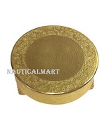 Wedding Cake Stand Round 18-Inch Aluminum Gold Finish - €146,85 EUR