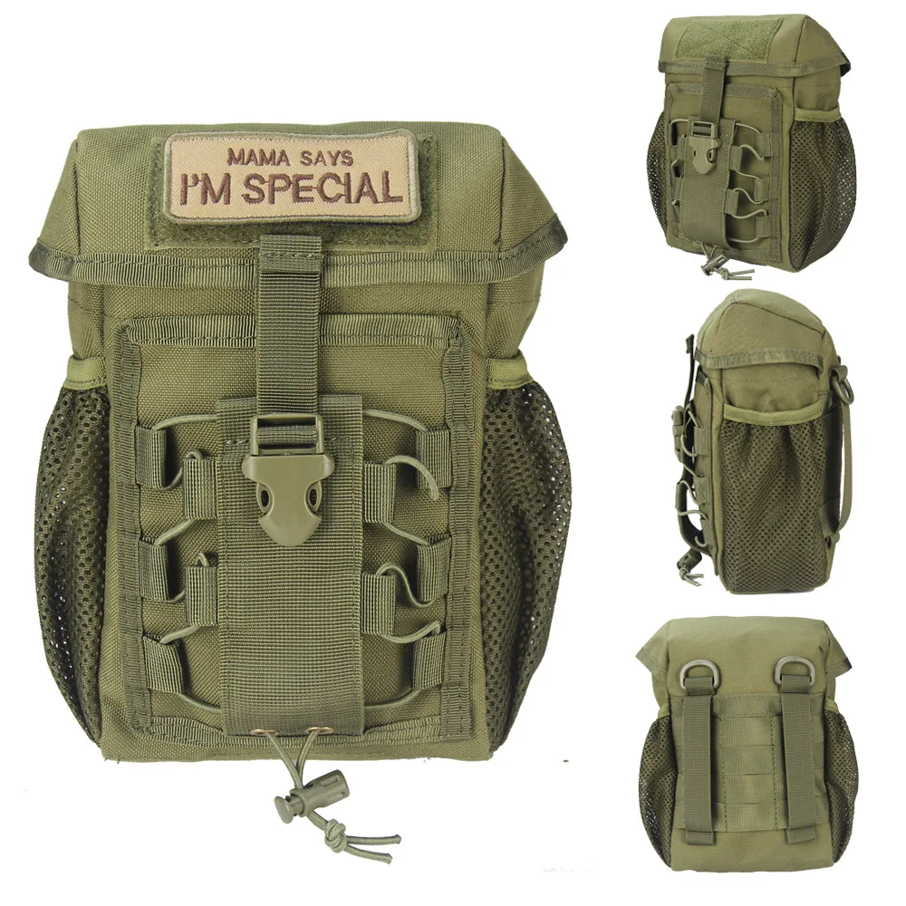 Molle Military Pouch Shoulder Bag Tactical Waist Belt Pack Outdoor Camping Army - £14.69 GBP+
