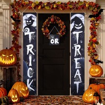 3 Pieces Halloween Trick Or Treat Porch Signs Halloween Before Christmas Decorat - £12.76 GBP