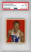 1948 Bowman Howard Dallmar #14 Rookie PSA 8 P1373 - £430.69 GBP