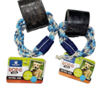 2 Pack Top Paw Rope Chew Toy For Crunchers &amp; Tugger Dogs With Natural Horn - £20.55 GBP