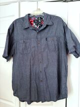 GH BASS &amp; Co. mens button up shirt short sleeve blue sz 2xl - $11.88