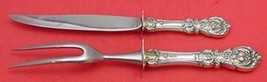 Francis I by Reed and Barton Old Sterling Silver Roast Carving Set HH WS 2-Piece - £241.71 GBP