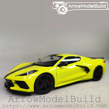 ArrowModelBuild Chevrolet Corvette 2020 (Yellow) Built &amp; Painted 1/24 Mo... - £95.63 GBP