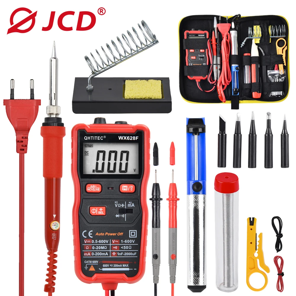 JCD 60W Digital Electric Soldering  Kit Set Temperature Adjustable 220V Welding  - £54.43 GBP