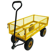 Carrying Larger Loads for Versatile Garden Tasks Main Yellow Steel Cart - $117.22